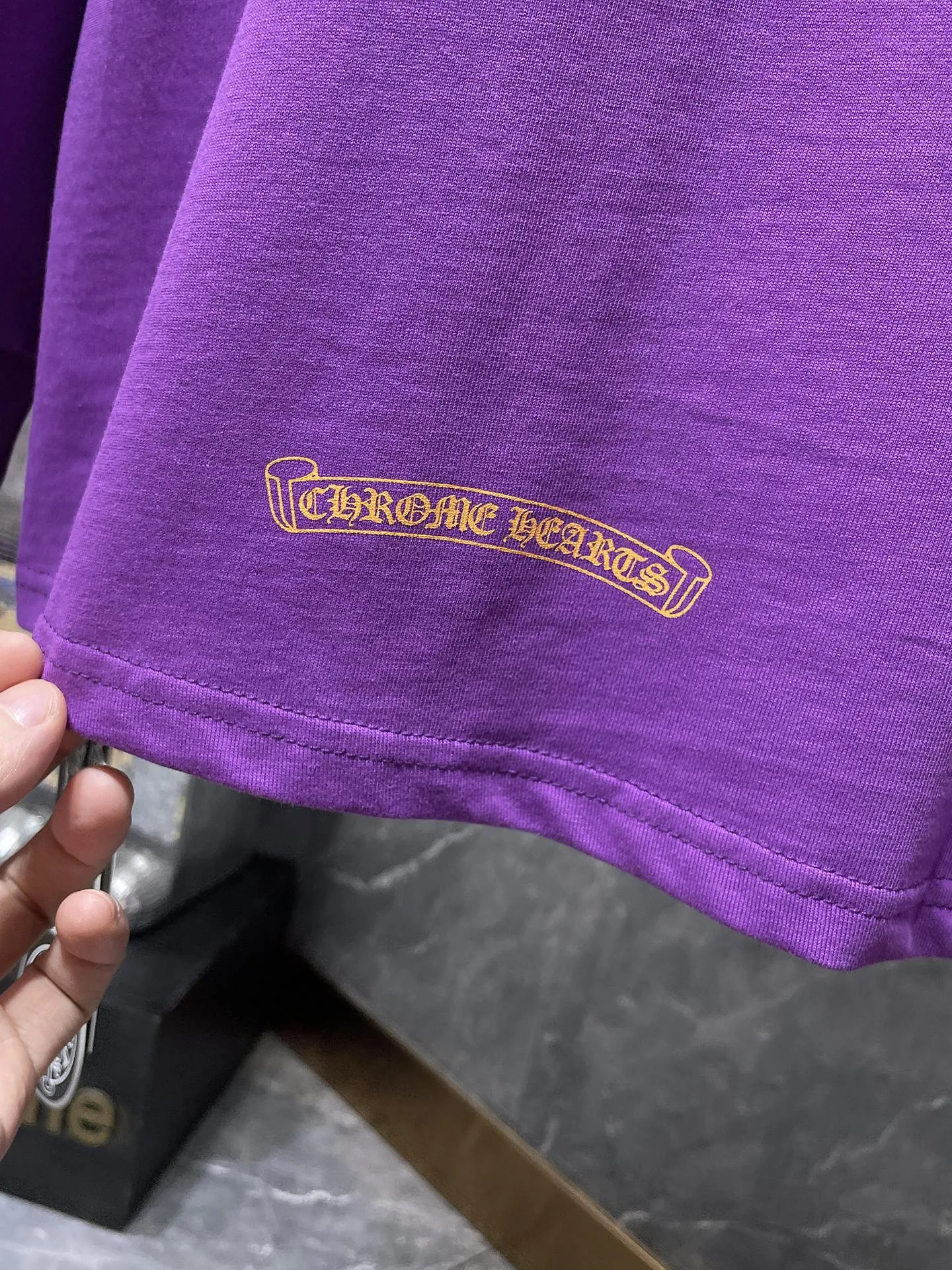 P160 Chrome Hearts🍁Long T Series🍁 Available simultaneously at counters❤️Fully upgraded fabrics! ! Croco Matty Boy Purple Hooded Sweatshirt Long Sleeve T. Replica version 1:1 high weight original fabric 🌈Recommended color: purple 🌈 Size: S, M, L, XL